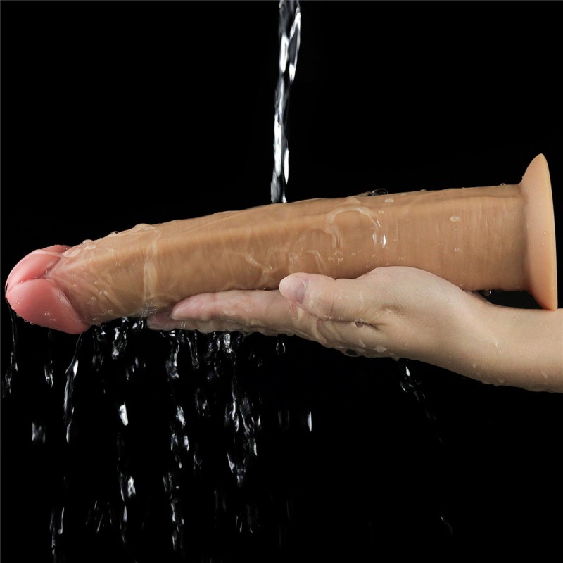 Realistyczne silikonowe żylaste sex dildo 26 cm